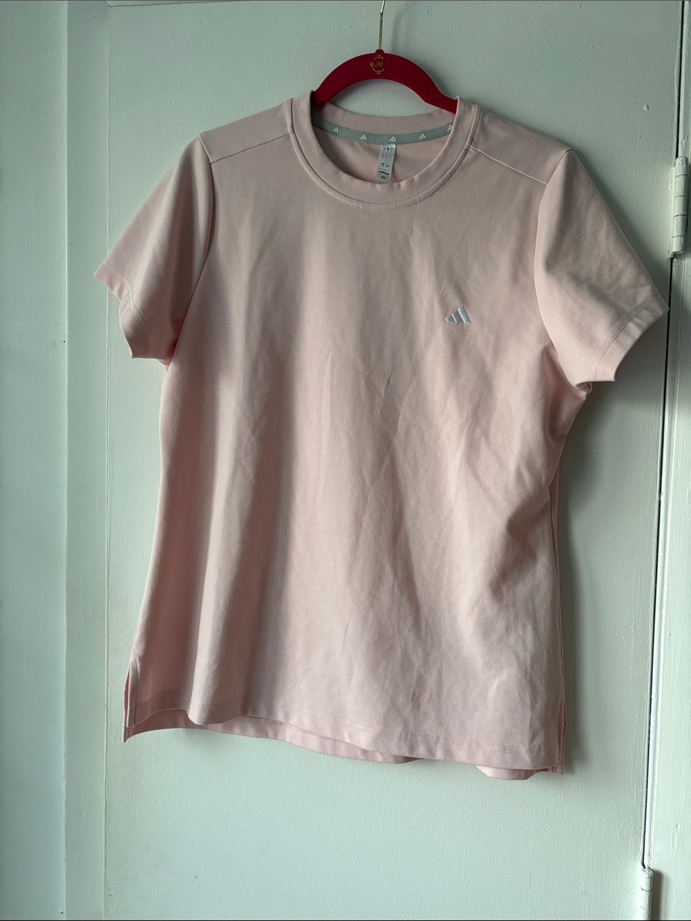 adidas Pale Pink Short Sleeve Crewneck Tee